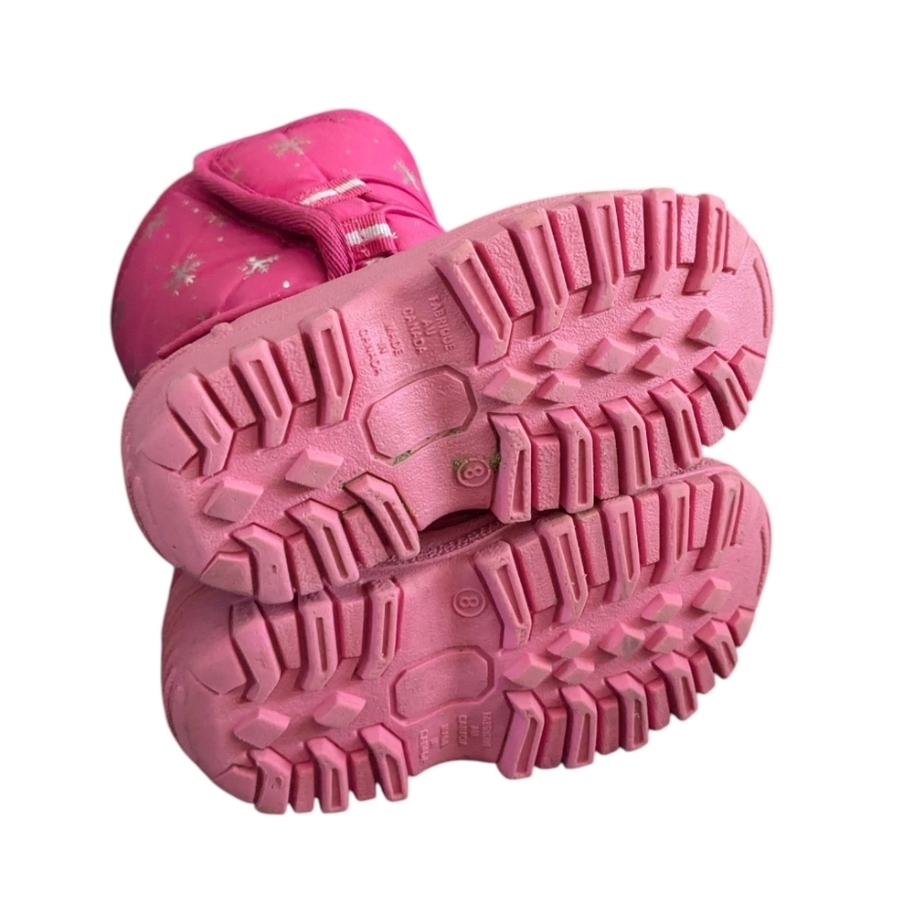 Toddler Girl Insulated Waterproof Snow Winter Boots 8 - Picture 5 of 8